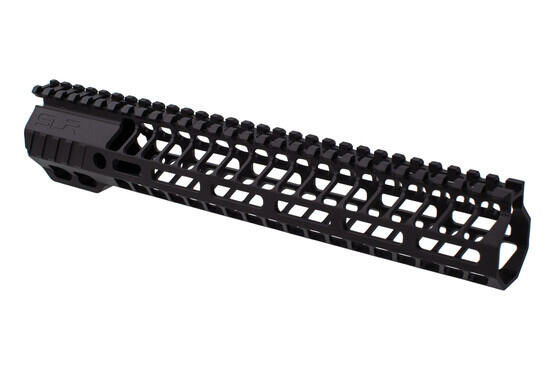 SLR Rifleworks 11.7" HELIX AR-15 handguard with full length top rail features M-LOK on four sides and a black finish
